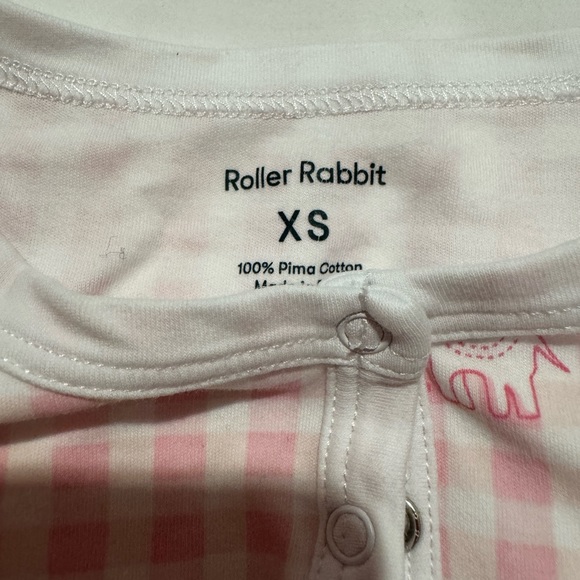 ROLLER RABBIT gingham elephant pijamas - Picture 2 of 2